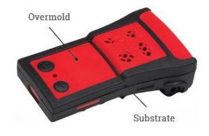 Overmold and substrate